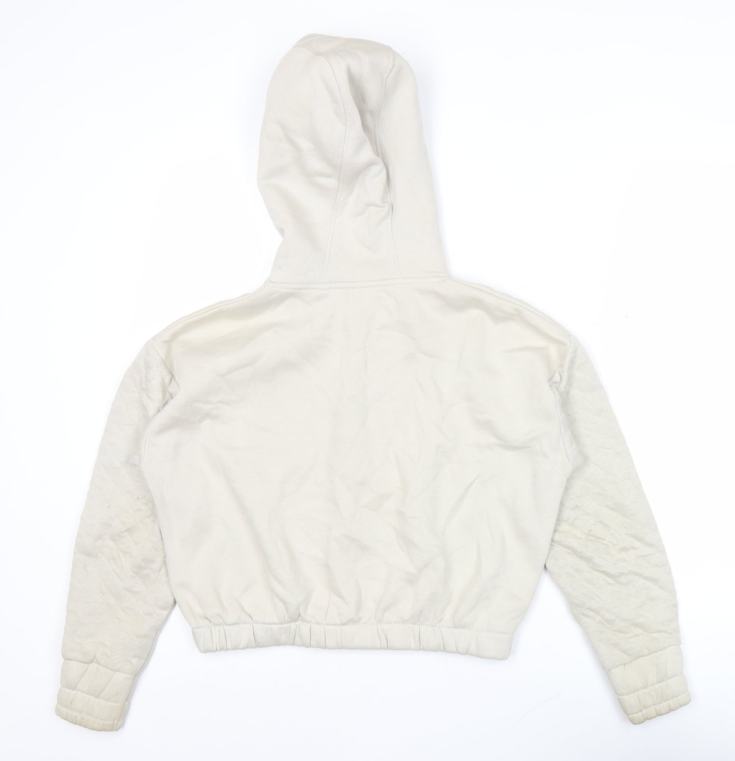 Holyfield Girls Beige Full Zip Quilted Hoodie Size 12-14 Yrs