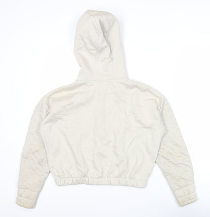 Holyfield Girls Beige Full Zip Quilted Hoodie Size 12-14 Yrs