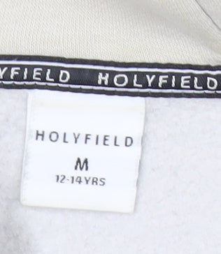 Holyfield Girls Beige Full Zip Quilted Hoodie Size 12-14 Yrs
