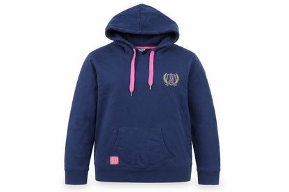 Womens UK Size L Crane Blue Pullover Hoodie