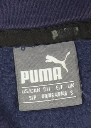 Mens UK Size S PUMA Blue Pullover Hoodie