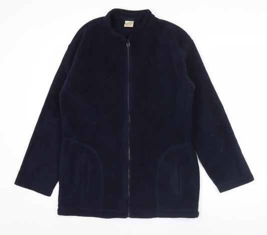 Mens UK Size S Senior Blue Basic Jacket