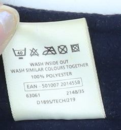 Mens UK Size S Senior Blue Basic Jacket