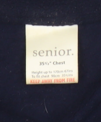 Mens UK Size S Senior Blue Basic Jacket