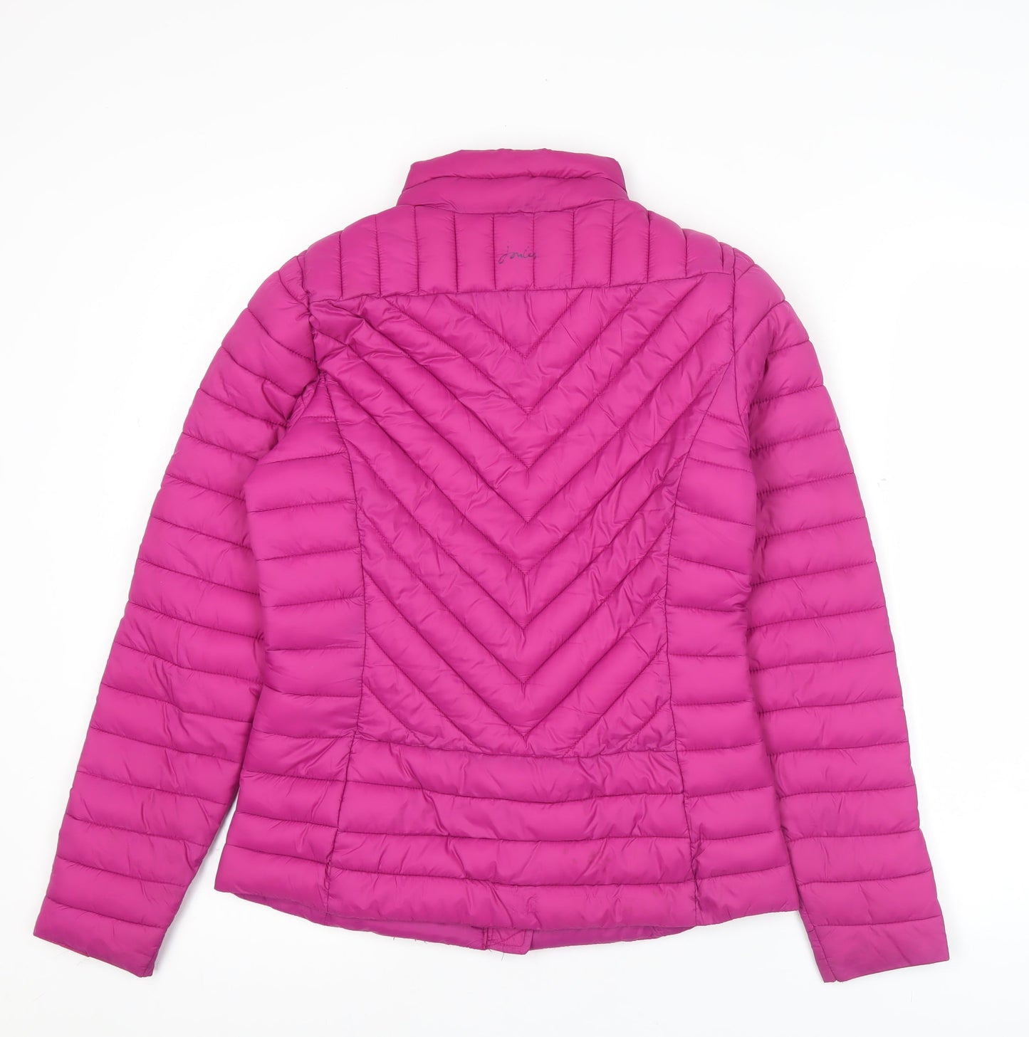 Womens UK Size 8 Joules Pink Puffer Jacket