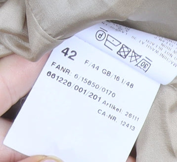 Basler Womens Blue Polka Dot Long Coat Size 16 Workwear Overcoat