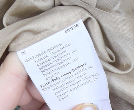 Basler Womens Blue Polka Dot Long Coat Size 16 Workwear Overcoat