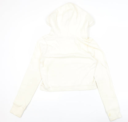 Abercrombie & Fitch Women’s Ivory Pullover Hoodie L Graphic Print