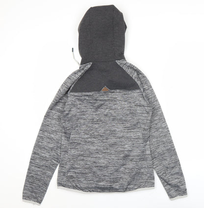 Kathmandu Women’s Grey Full Zip Hoodie UK 8 Polyester Blend