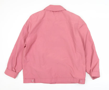 Lawrayne Womens Pink Jacket Size 16 Classic Vintage Buttoned