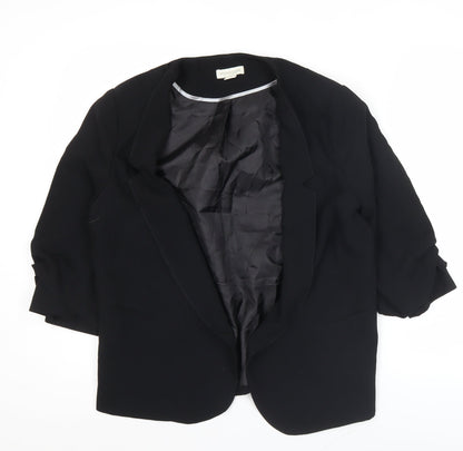 Monsoon Women’s Black Size 14 Regular Fit Lined Blazer Jacket