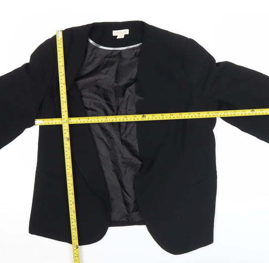 Monsoon Women’s Black Size 14 Regular Fit Lined Blazer Jacket