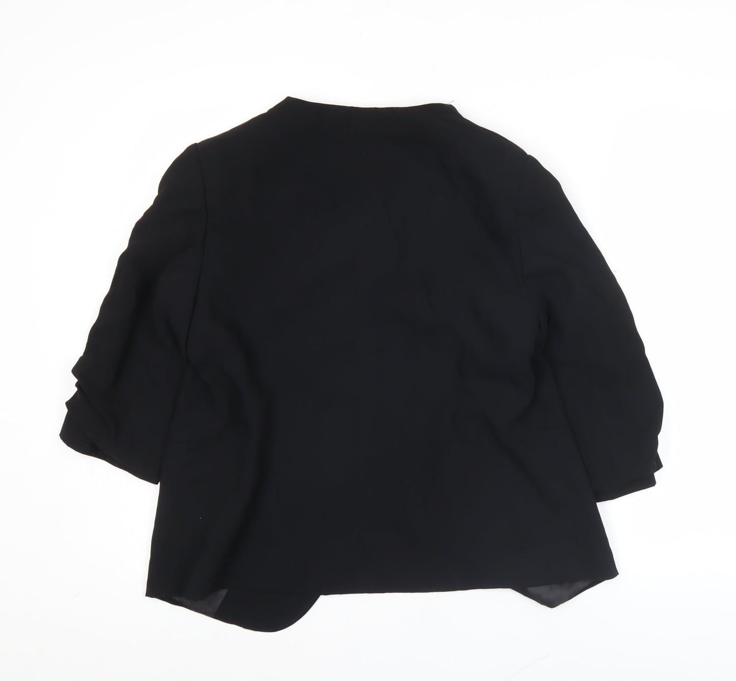 Monsoon Women’s Black Size 14 Regular Fit Lined Blazer Jacket