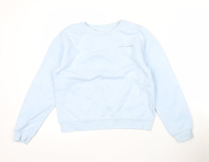 Primark Girls Blue Pullover Sweatshirt 11-12 Years Crew Neck Casual