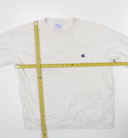 Mens UK Size XL Champion White Pullover Sweatshirt