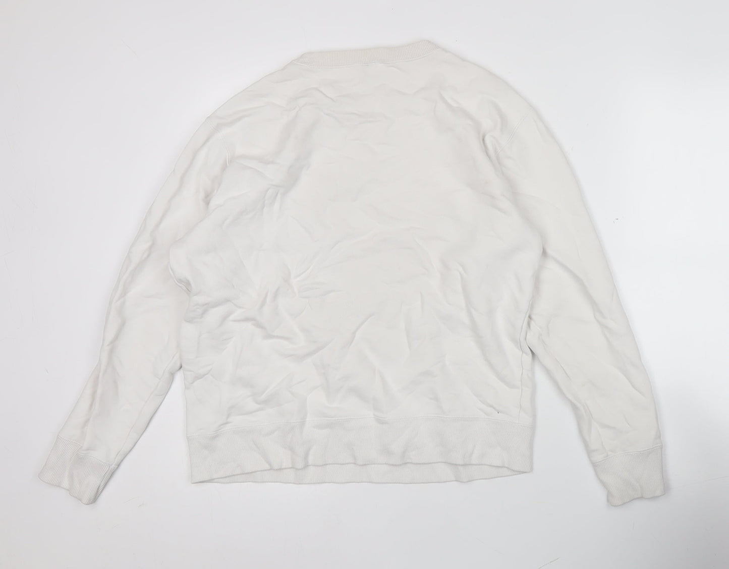 Mens UK Size XL Champion White Pullover Sweatshirt