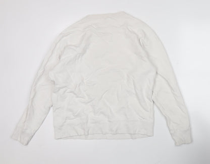 Mens UK Size XL Champion White Pullover Sweatshirt