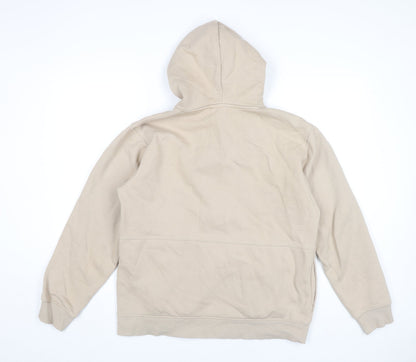 Mens UK Size M Pull&Bear Beige Pullover Hoodie