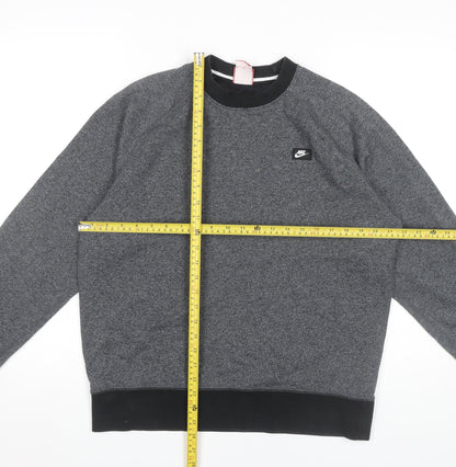 Mens UK Size M Nike Grey Pullover Sweatshirt