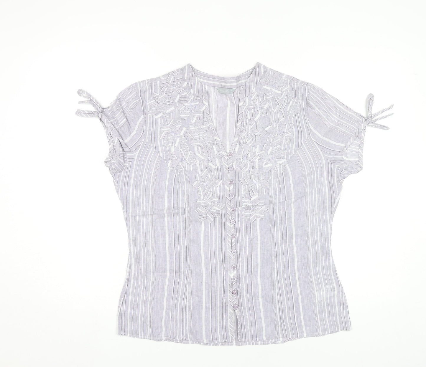 Womens UK Size 12 Marks and Spencer Purple Tunic Blouse