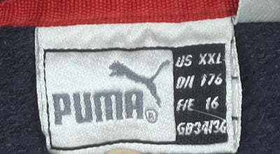 Mens UK Size 2XL PUMA Blue Pullover Sweatshirt