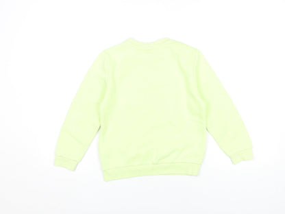 Sonic The Hedgehog Boys Green Sweatshirt 7-8 Years Pullover Crew Neck
