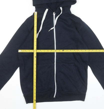 R.W.C Men's Blue Small Full Zip Hoodie with Pockets