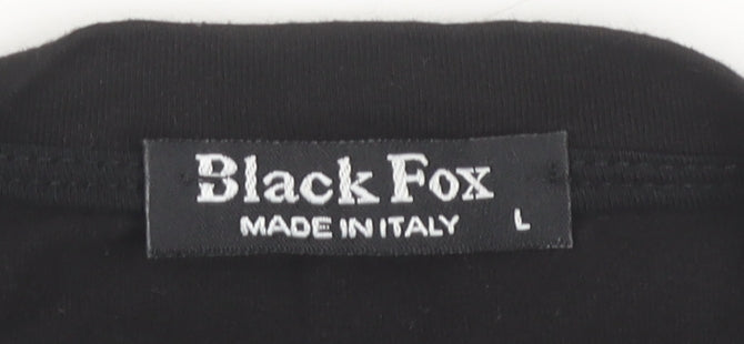 Black Fox Men's Black L Graphic Sports Quote T-Shirt