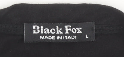 Black Fox Men's Black L Graphic Sports Quote T-Shirt