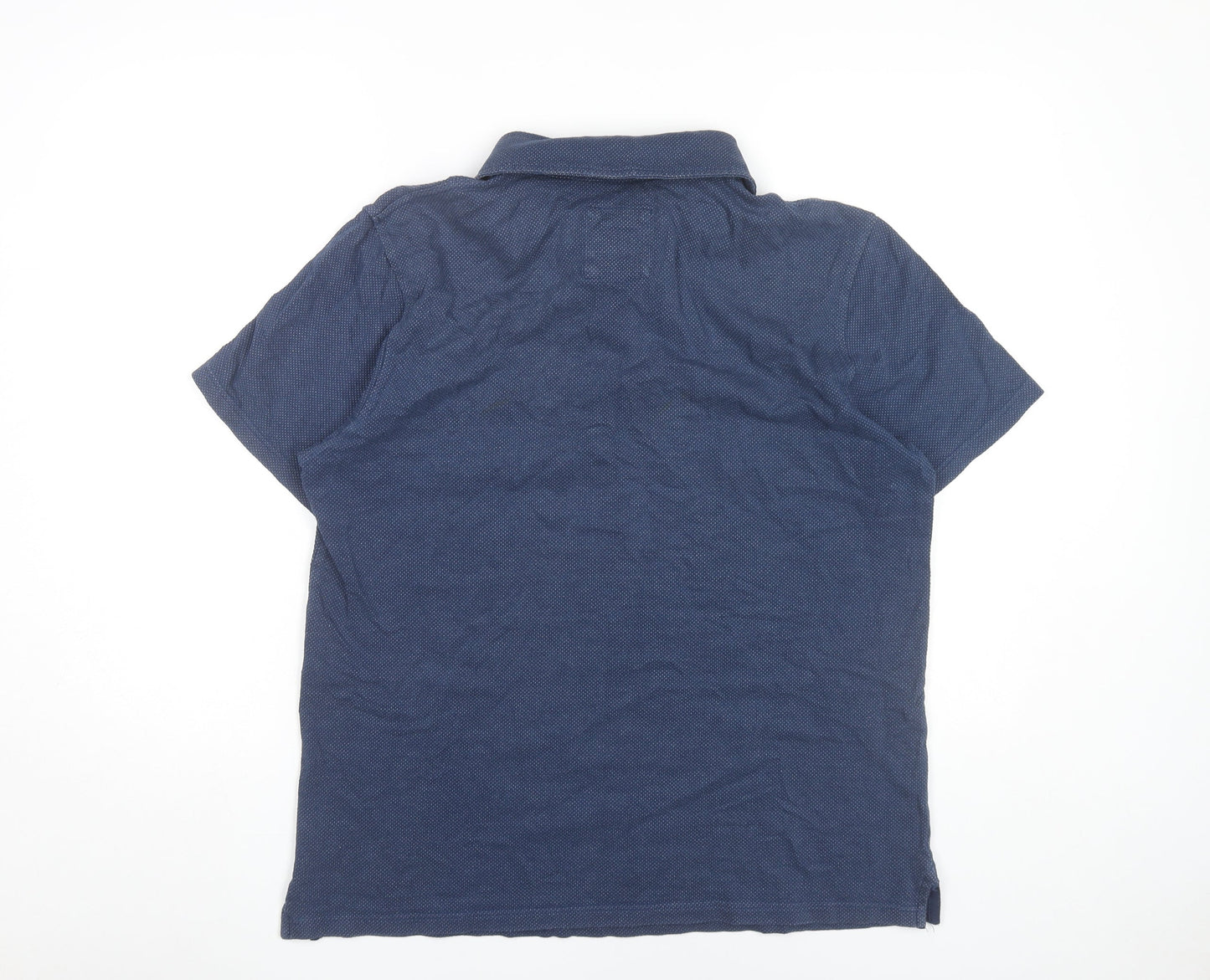 Copper & Black Men’s Blue XL Cotton Polo Shirt Short Sleeve Casual