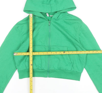 H&M Divided Women’s Green Size 12 Full Zip Hoodie