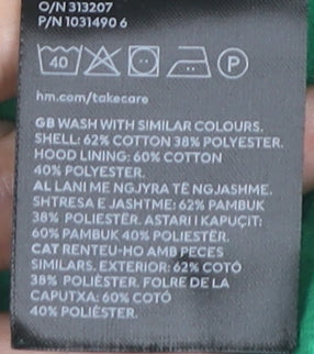 H&M Divided Women’s Green Size 12 Full Zip Hoodie