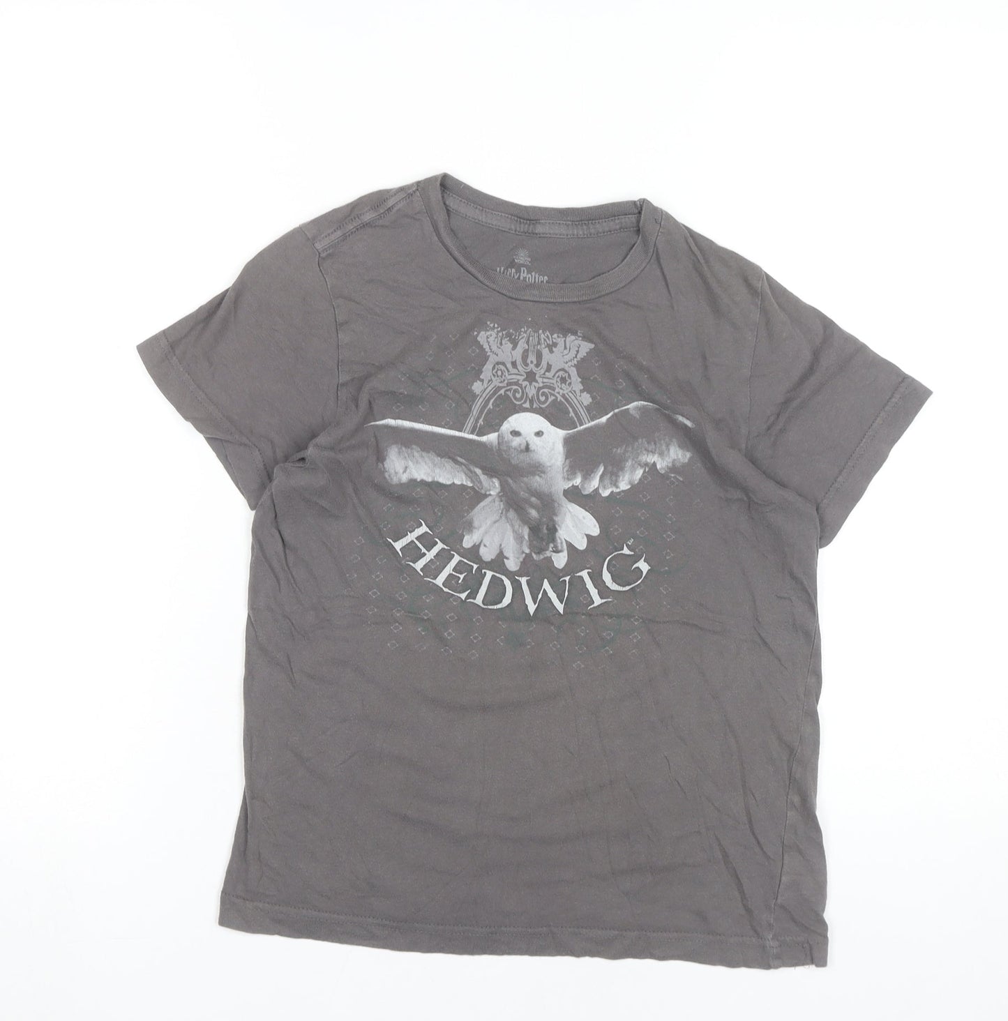 Teens UK Size 10 Harry Potter Grey Basic T-Shirt