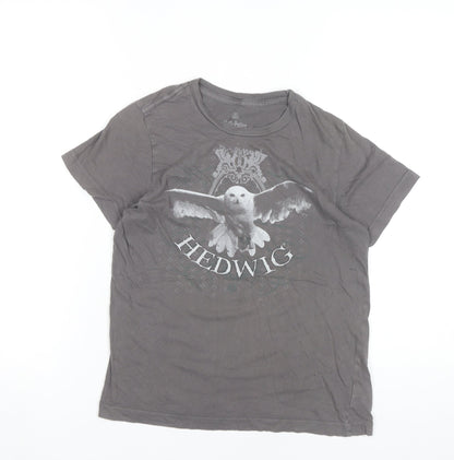 Teens UK Size 10 Harry Potter Grey Basic T-Shirt
