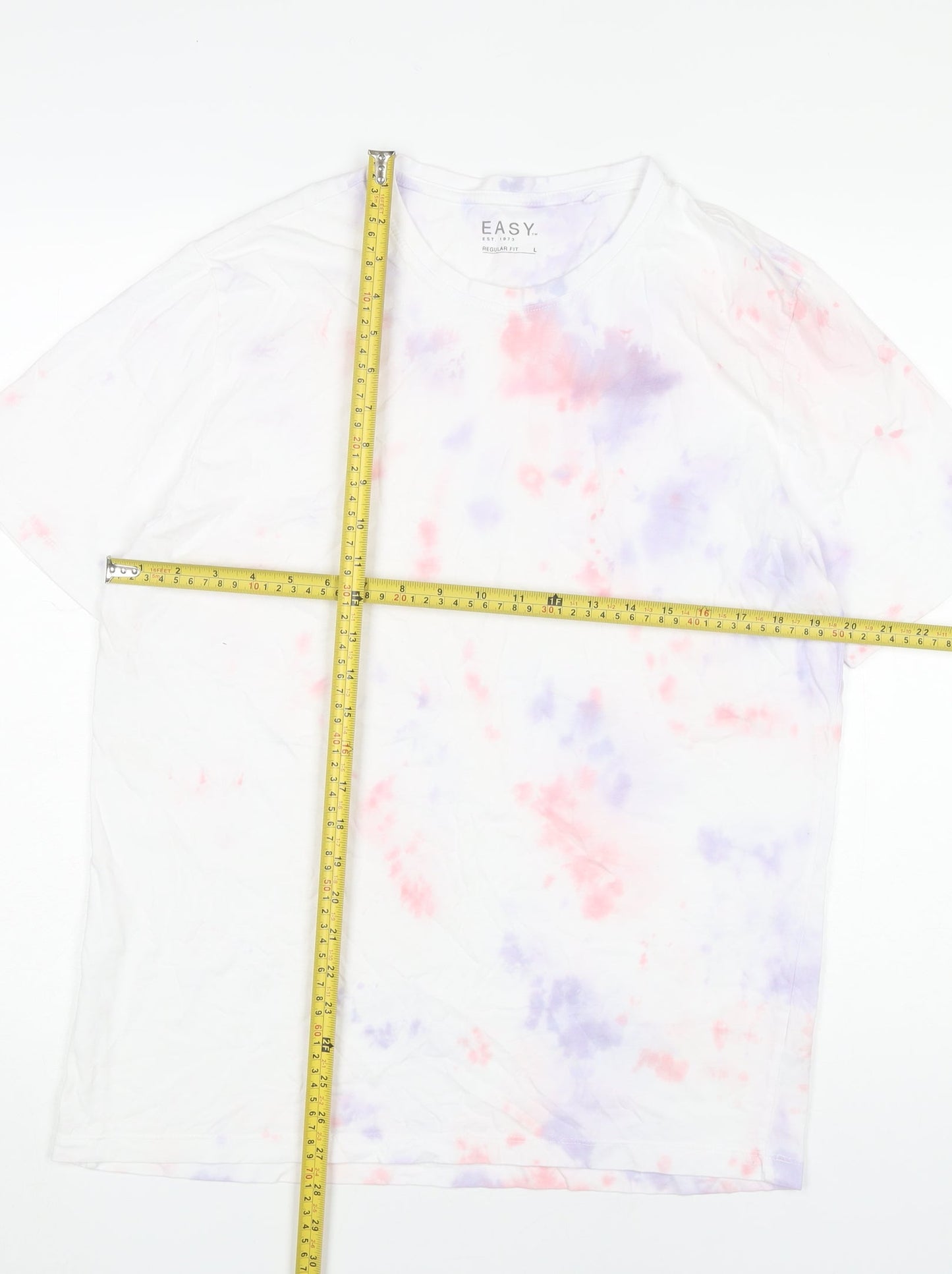 Mens UK Size L Easy Multicoloured  T-Shirt