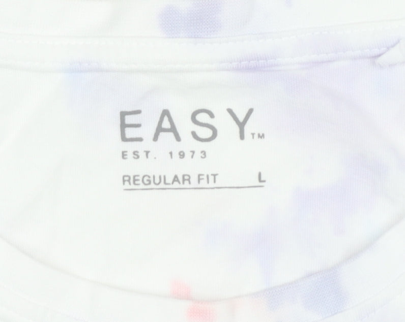 Mens UK Size L Easy Multicoloured  T-Shirt
