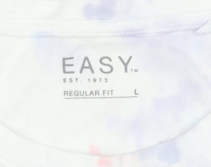 Mens UK Size L Easy Multicoloured  T-Shirt