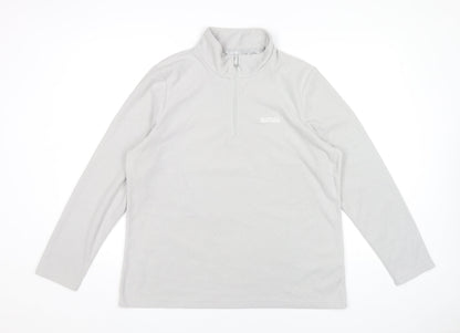 Regatta Women’s Grey Fleece Sweatshirt UK 18 Pullover 1/2 Zip