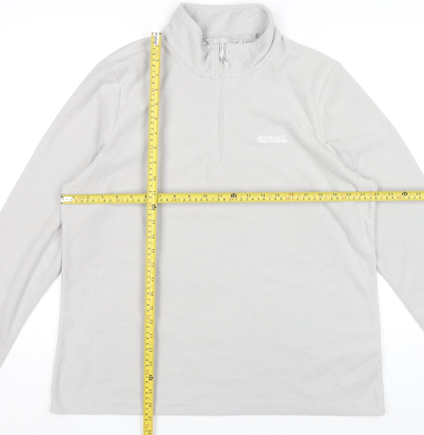 Regatta Women’s Grey Fleece Sweatshirt UK 18 Pullover 1/2 Zip