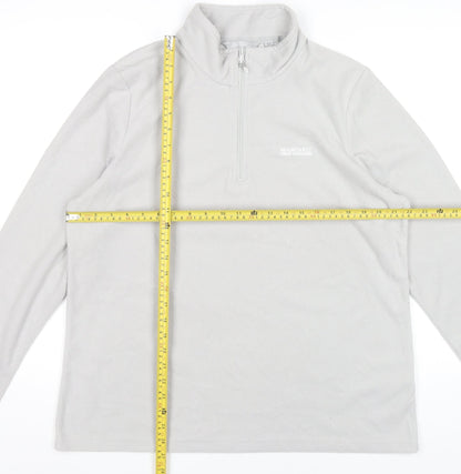Regatta Women’s Grey Fleece Sweatshirt UK 18 Pullover 1/2 Zip
