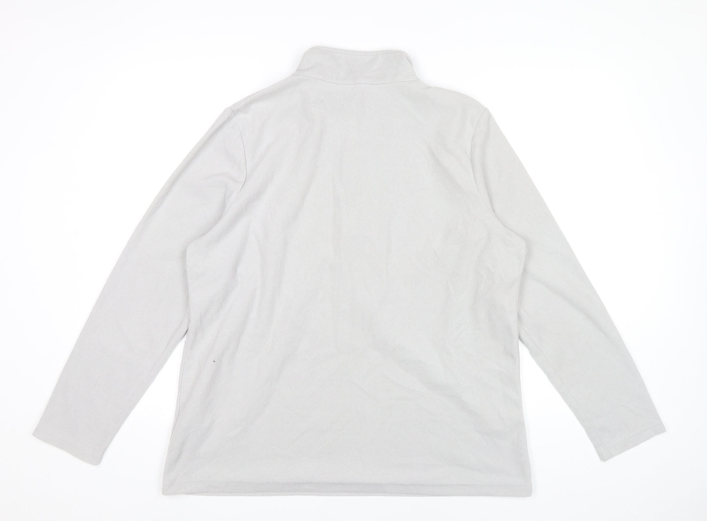 Regatta Women’s Grey Fleece Sweatshirt UK 18 Pullover 1/2 Zip