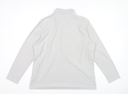 Regatta Women’s Grey Fleece Sweatshirt UK 18 Pullover 1/2 Zip