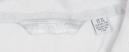Regatta Women’s Grey Fleece Sweatshirt UK 18 Pullover 1/2 Zip