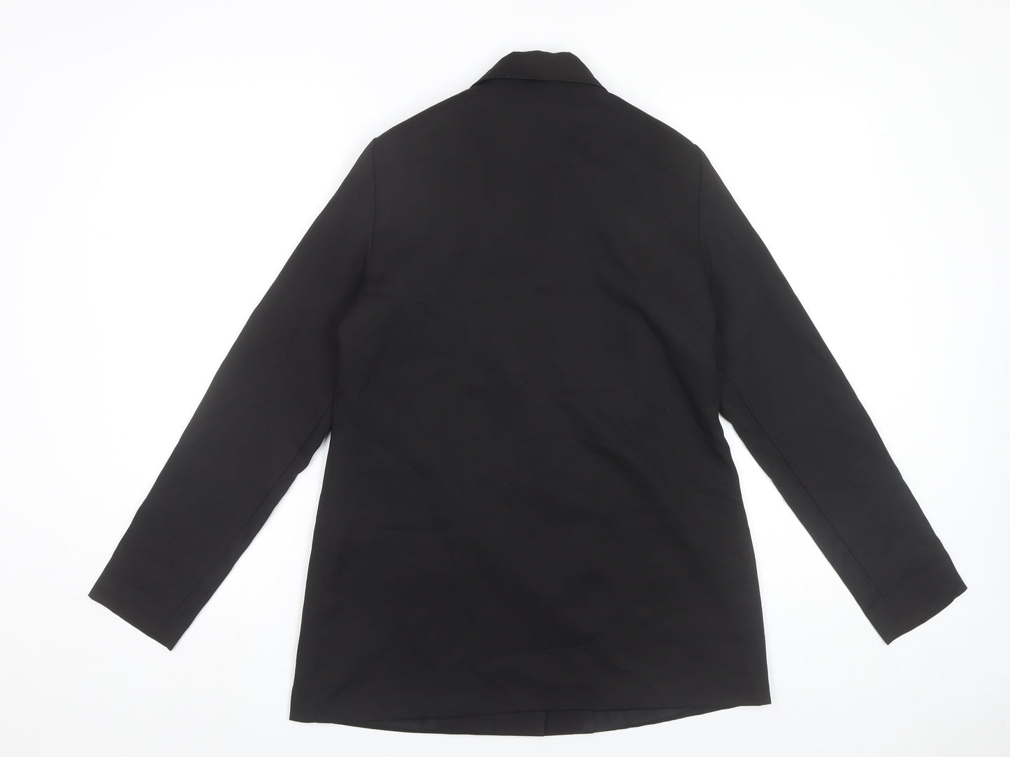 In The Style Women Black Size 8 Double-Breasted Blazer Jacket