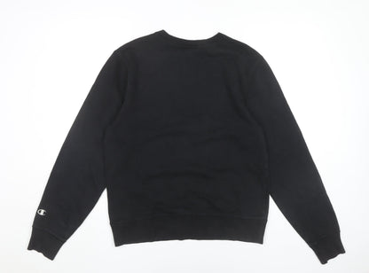 Mens UK Size S Champion Black Pullover Sweatshirt