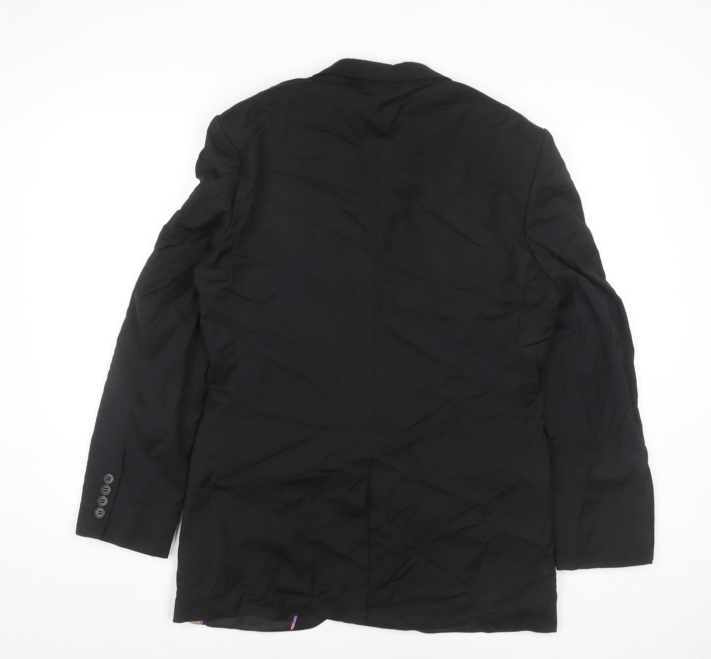 Marks and Spencer Men's Black 38R Wool Blend Blazer Jacket