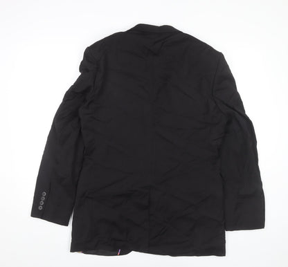 Marks and Spencer Men's Black 38R Wool Blend Blazer Jacket