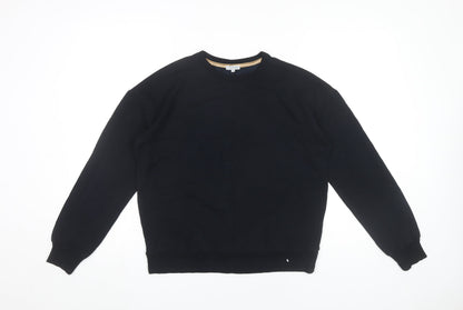 Jigsaw Women’s Black Pullover Sweatshirt M Viscose Blend Crew Neck