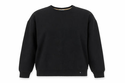 Jigsaw Women’s Black Pullover Sweatshirt M Viscose Blend Crew Neck