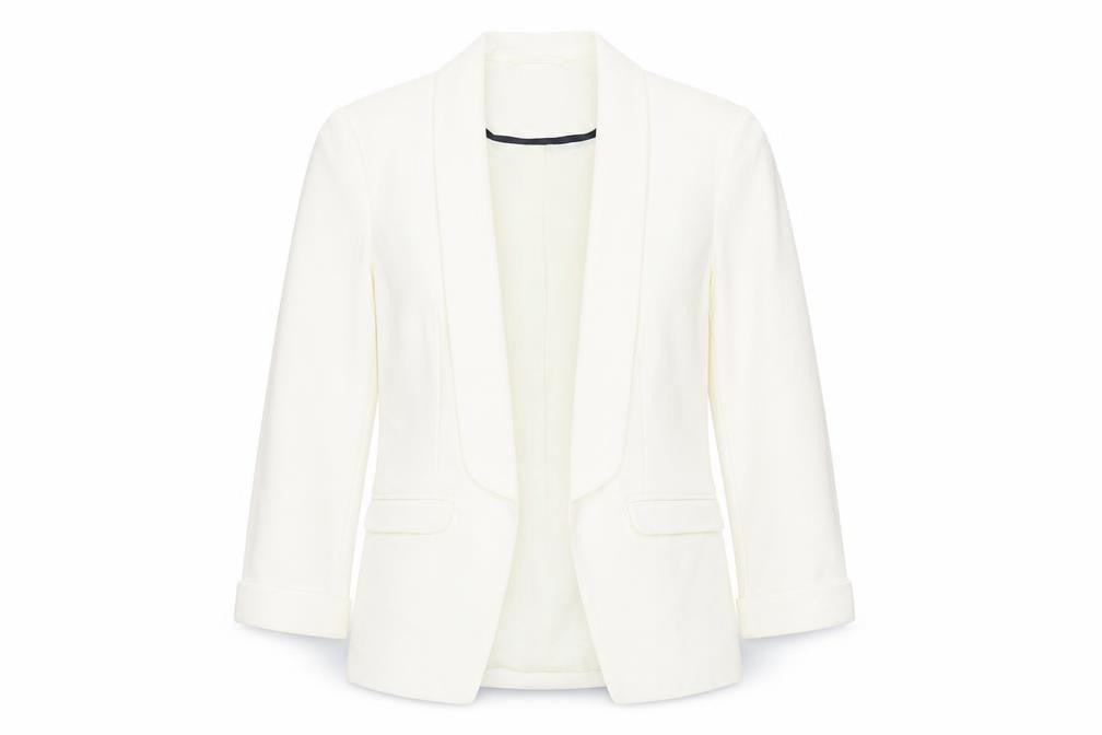 Womens UK Size 6 Miss Selfridge White Basic Jacket